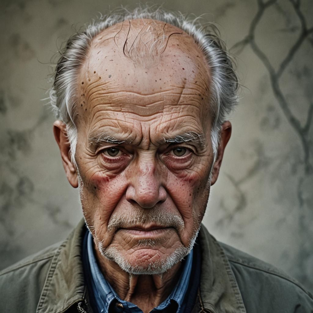 Park Portrait of a Grandfather in Professional Photography S...