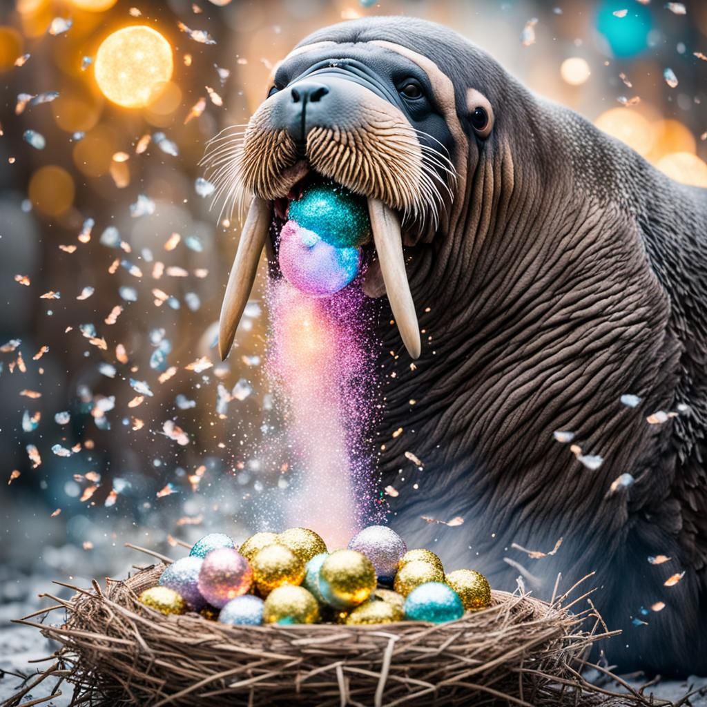 Walrus Glitterbomb Eggs