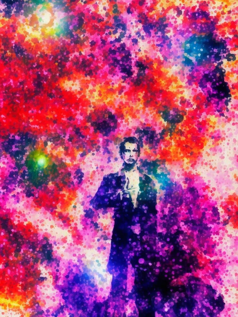 Sci-Fi Movie Poster in Watercolor Style