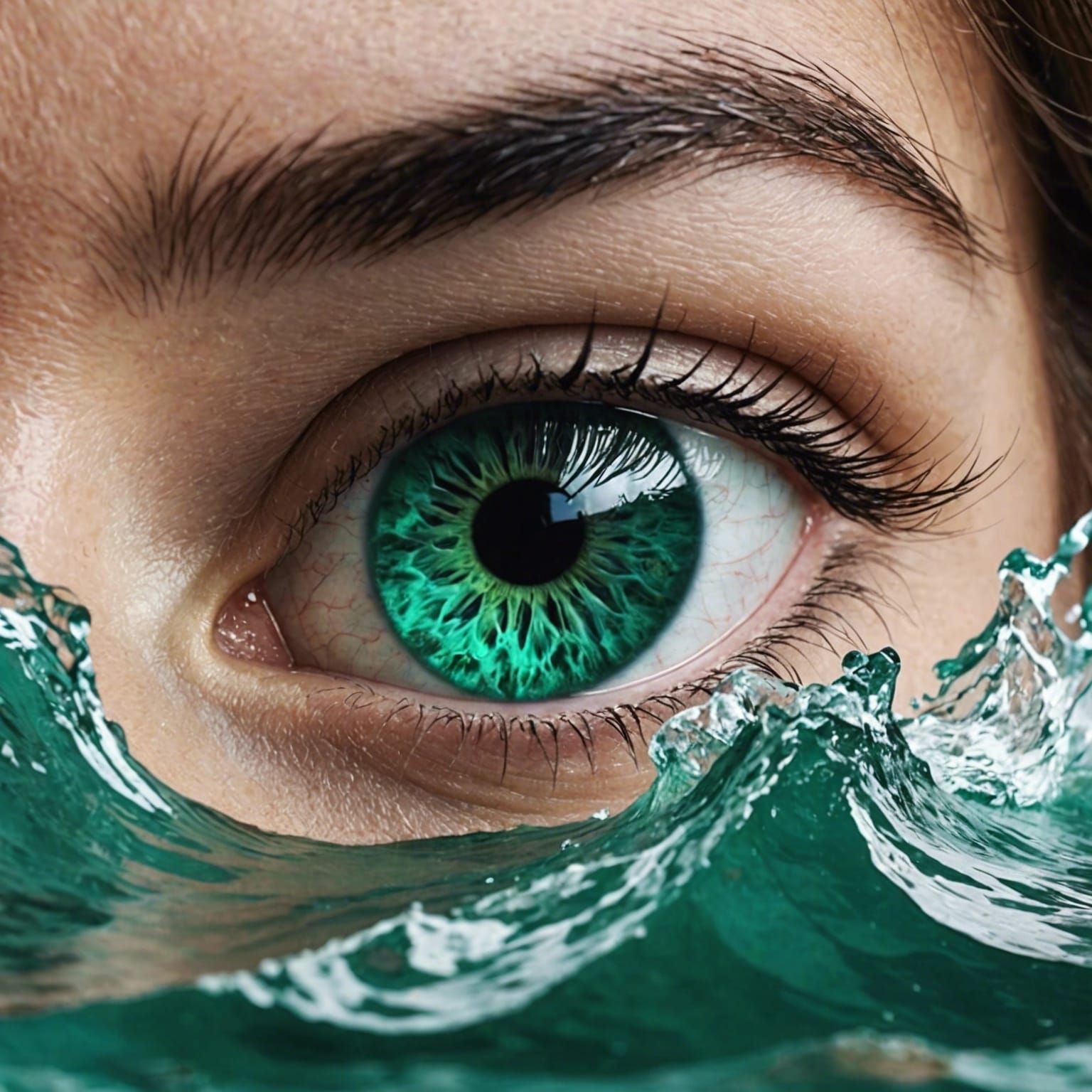 Mythic Siren Emerges from Ocean Depths