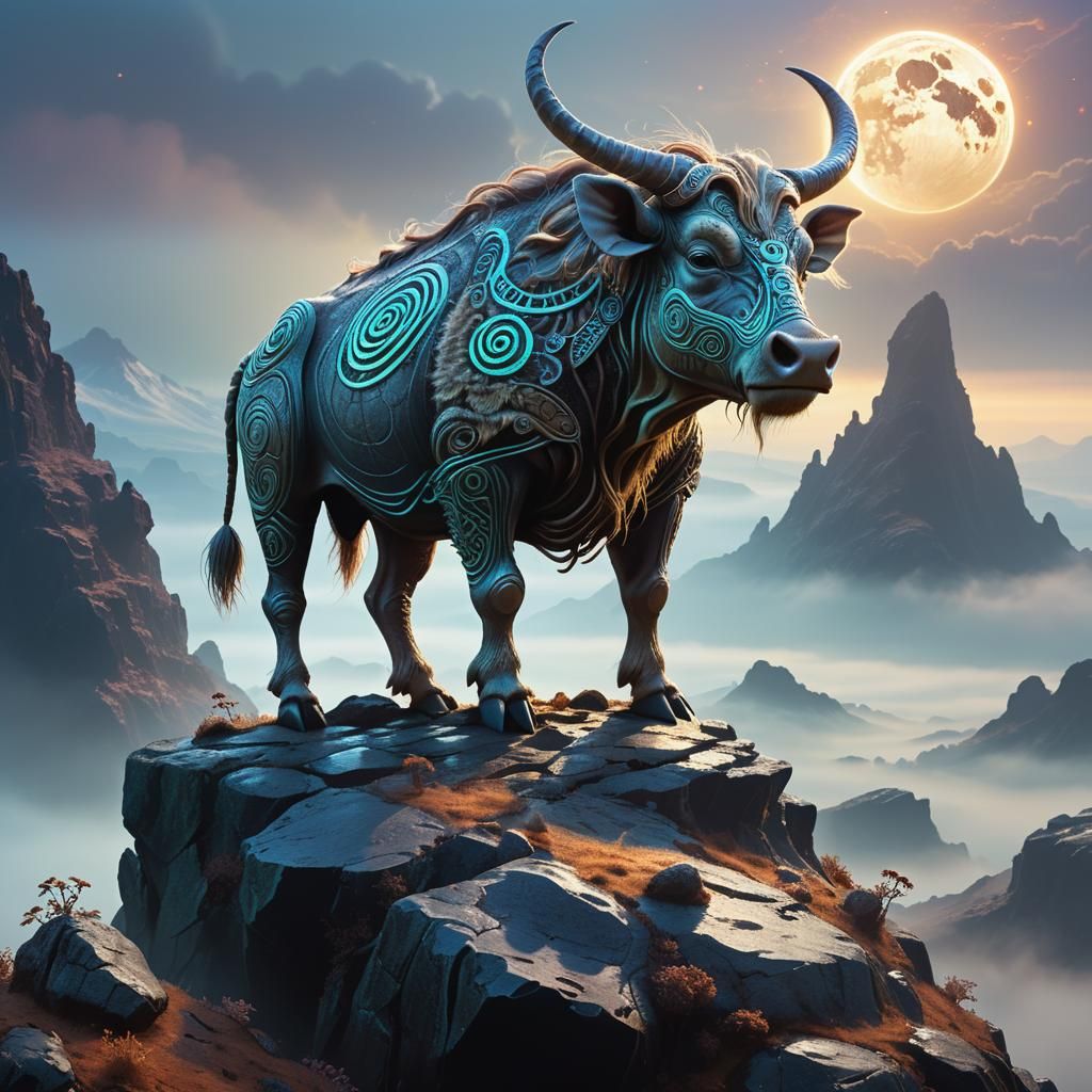 Iridescent Alien Warthog Surveys Misty Exoplanet