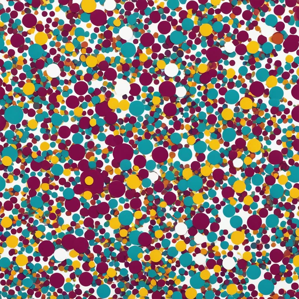 Paint Mix in Pop Art Style with Bold Colors