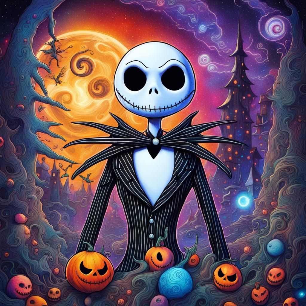 Cosmic Nightmare Before Christmas Illustration