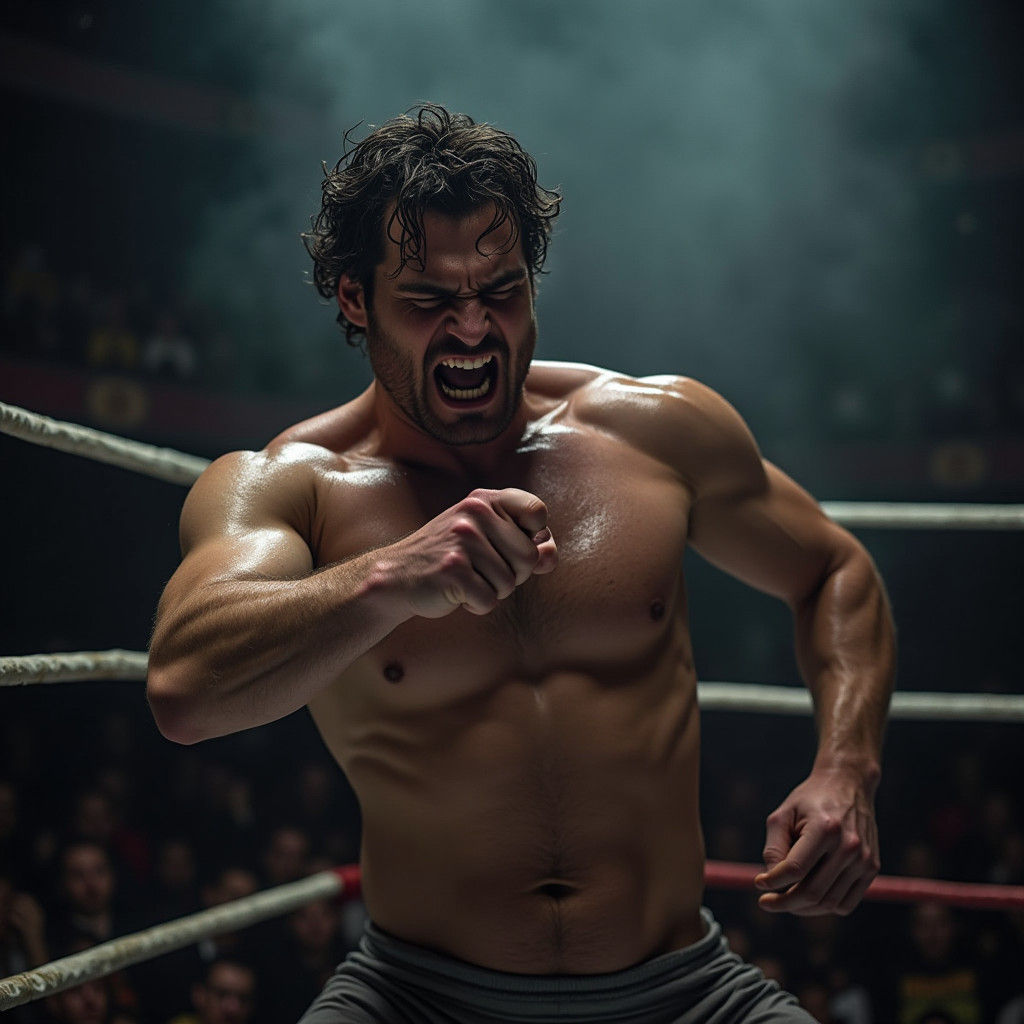 Henry Cavill in Wrestling Match: Cinematic Film Still