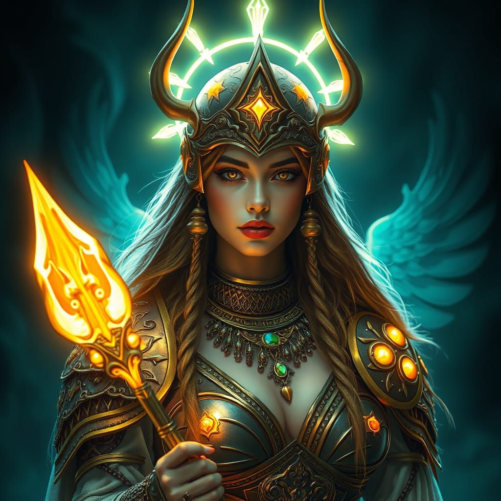 Surreal Goddess of Oaths in Triadic Colors