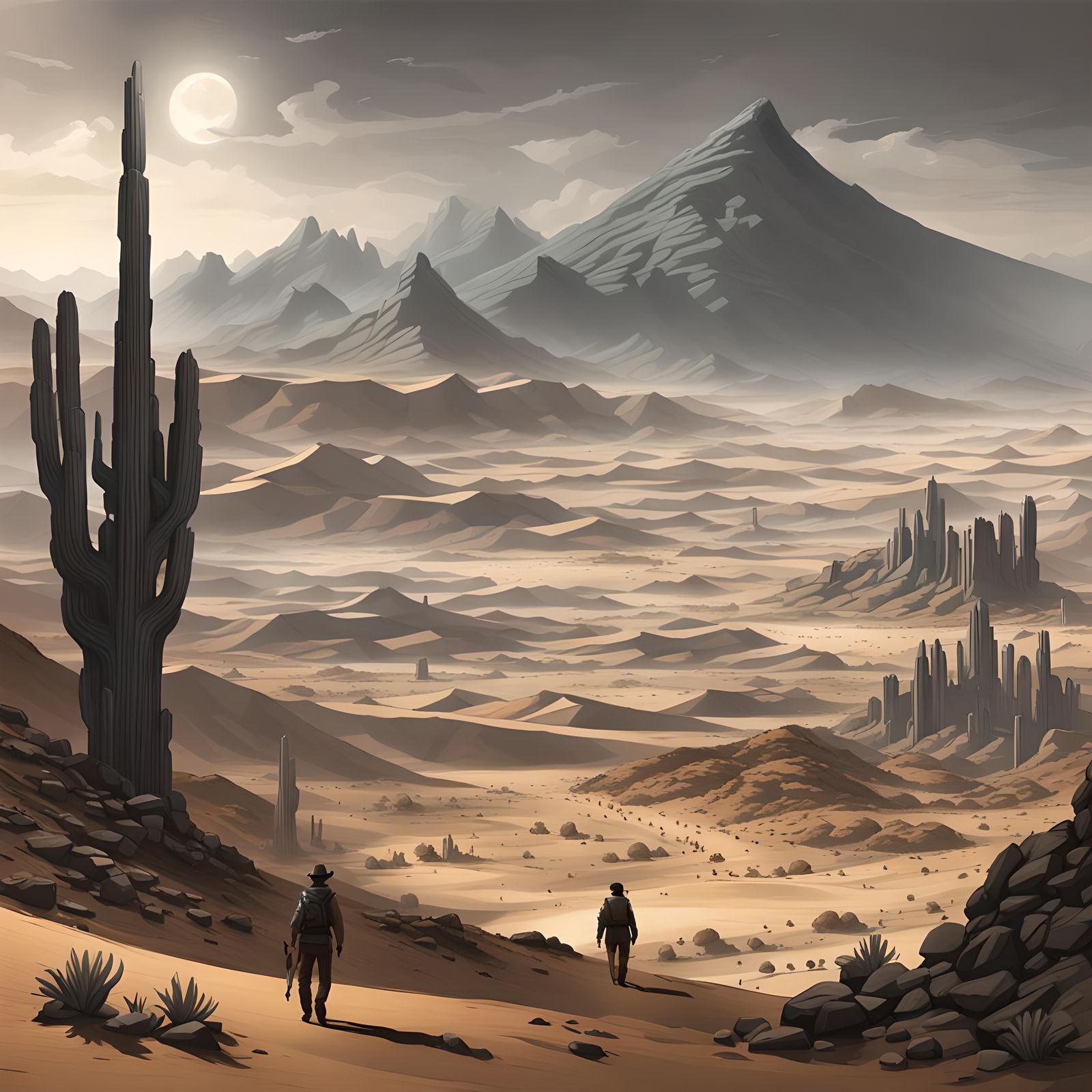 Feeling small in vast desert 🌵