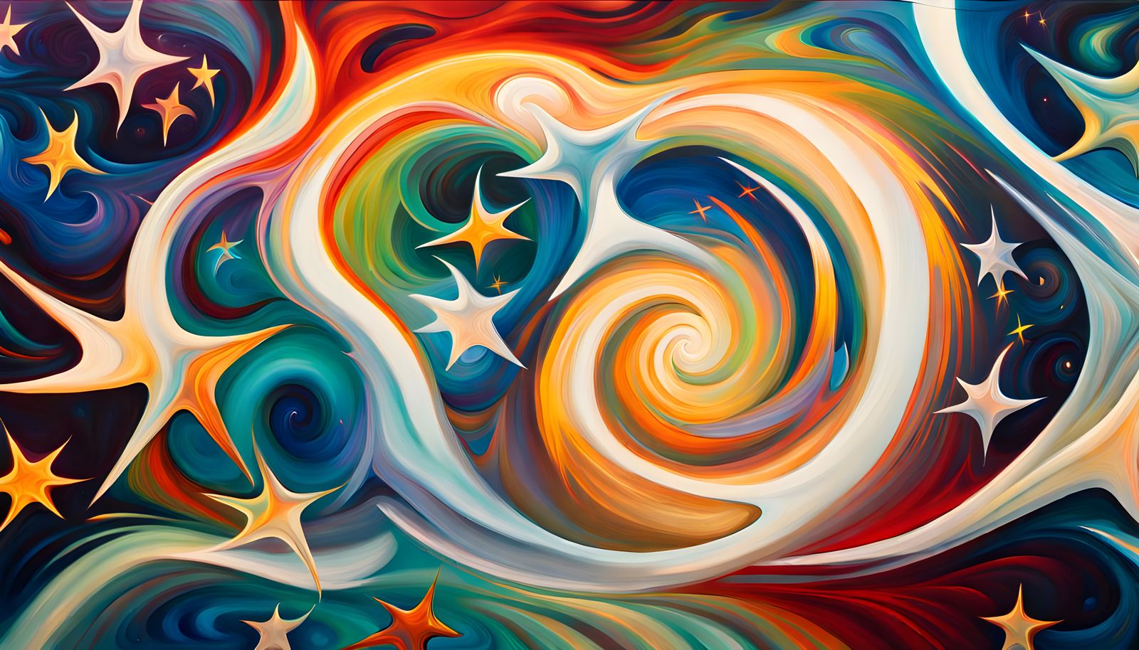 Cosmic Energy Creates Iridescent Star Cluster