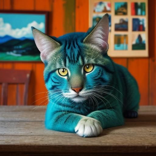 Fauvist Griffon Bruxellois Portrait in Expressionist Style