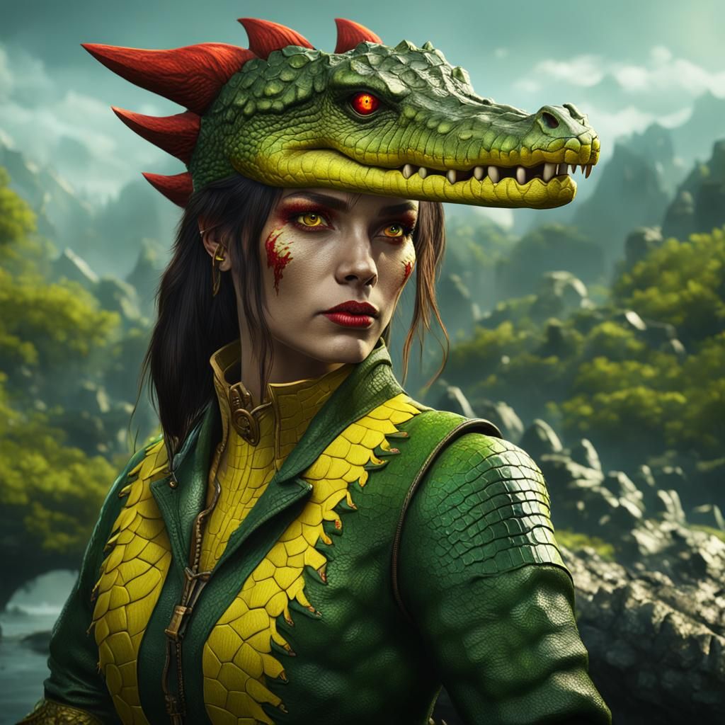 Hunter with Red Eyes: Detailed Matte Painting