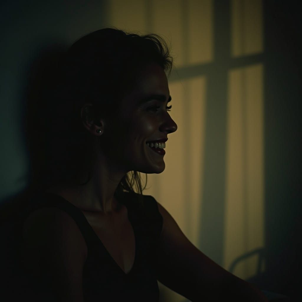 Ethereal Portrait in Cinematic Film Still Style