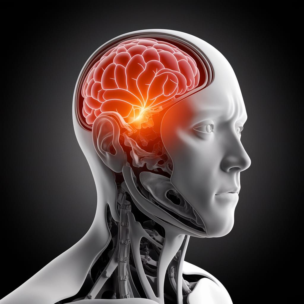 AI Generated Image of a Concussion