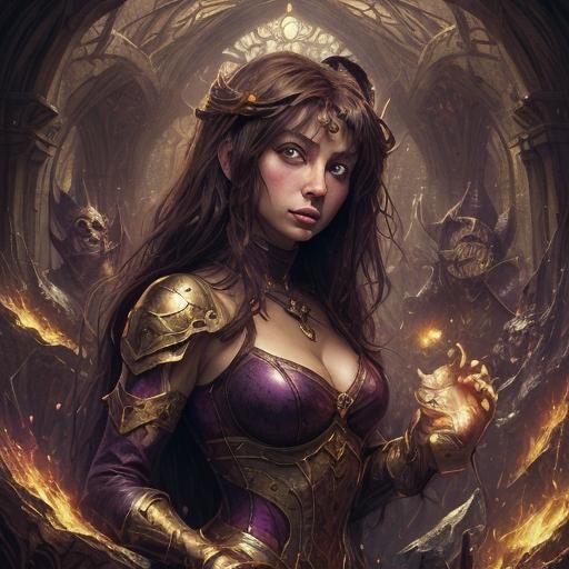 Dark Fantasy Soul Portrait in Hyperdetailed Style