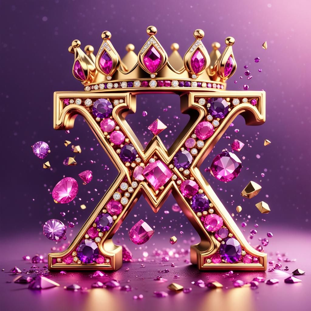 Glamorous 3D Madamxtra with Diamond Text and Crown