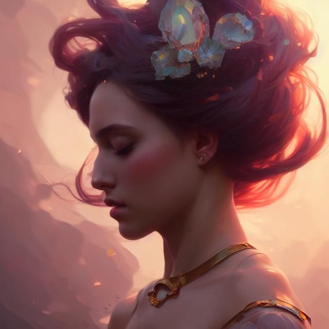 Beautiful Princess Portrait in Hyperdetailed Style