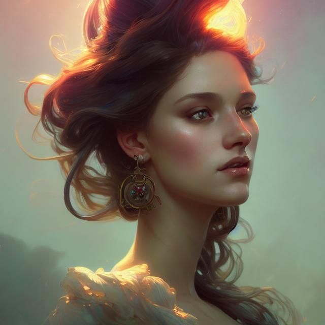 Princess Portrait in Hyperdetailed Style