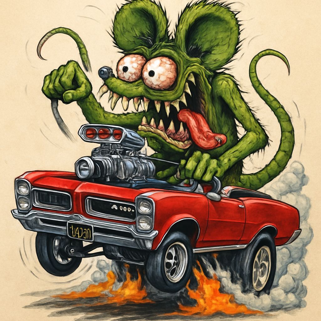 Ratfink Monster Drives a 1966 Pontiac GTO