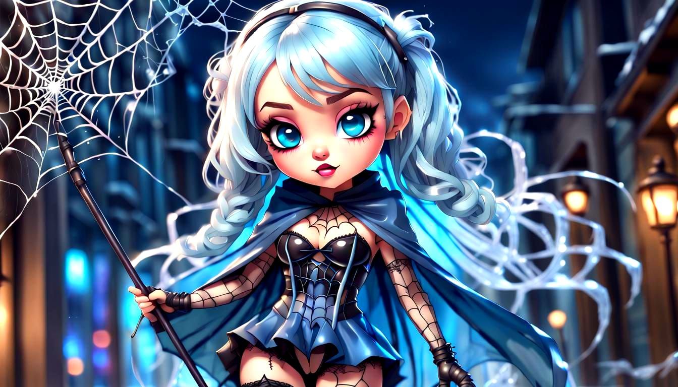 Chibi Bratz Kabuki Babe with Glowing Wand