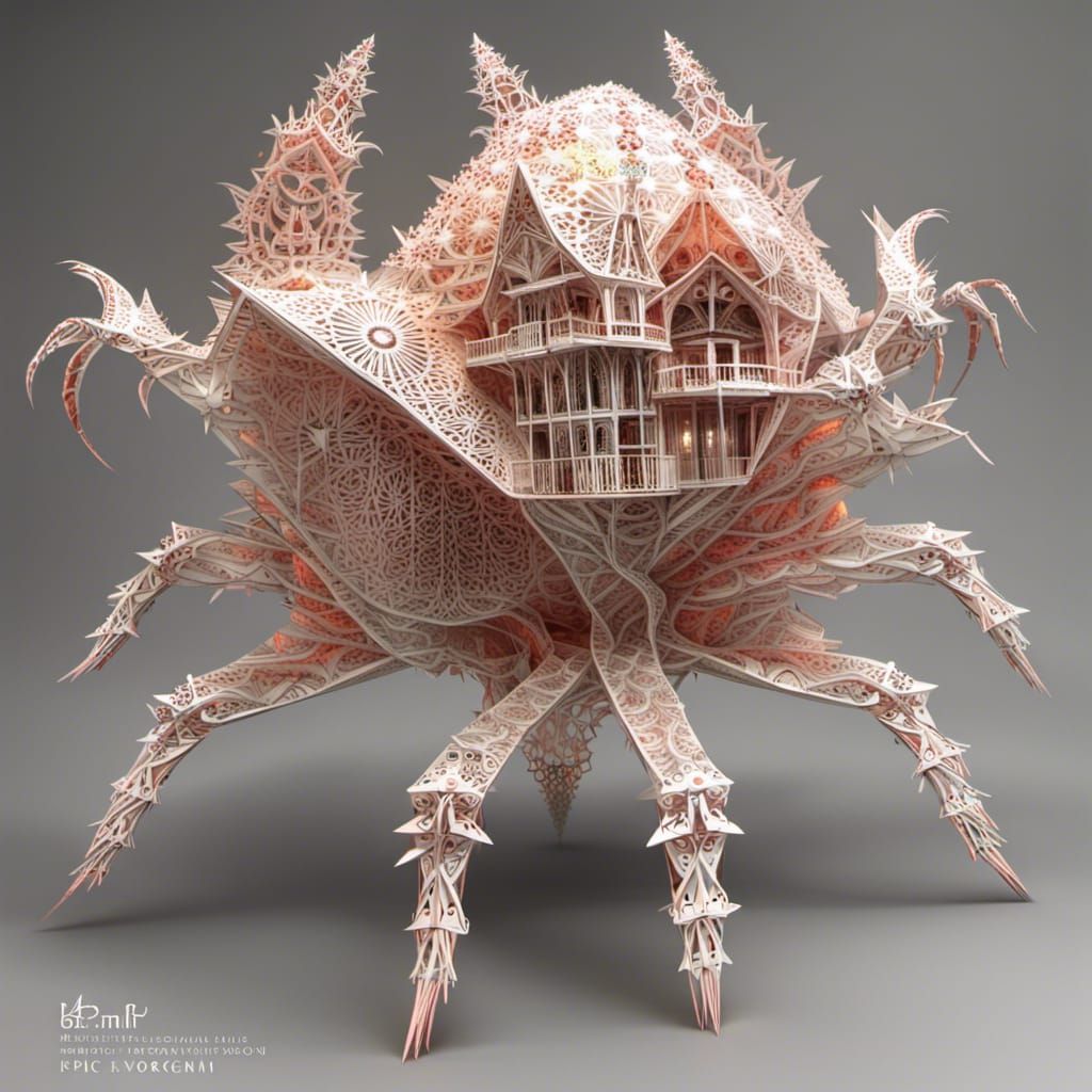 Origami Treehouse with Kraken and Fireworks