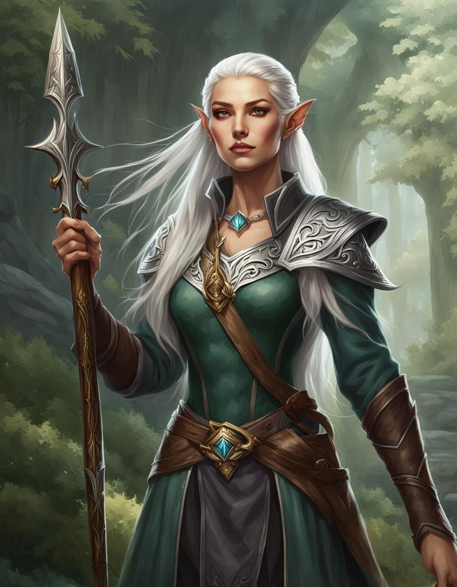 Reborn Elven Wizard Full Body Portrait