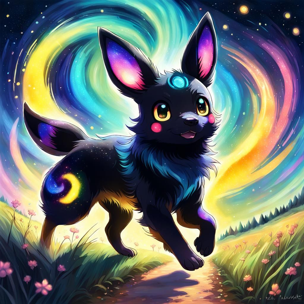 Magical Umbreon with Sparkling Fur
