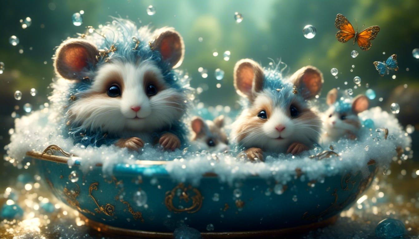 Bathtime with Alisha, Fozzy, Little Rono and Petrie