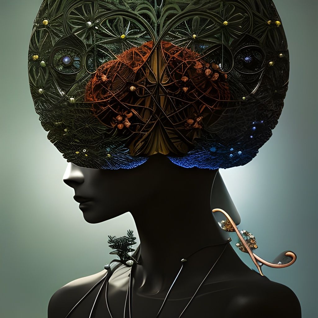 Bioluminescent Butterfly Collage in Grotesque Style