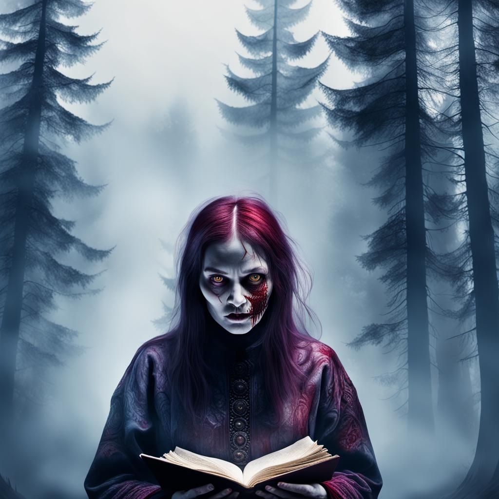 Dark Surrealism: Woman with Stitched Mouth