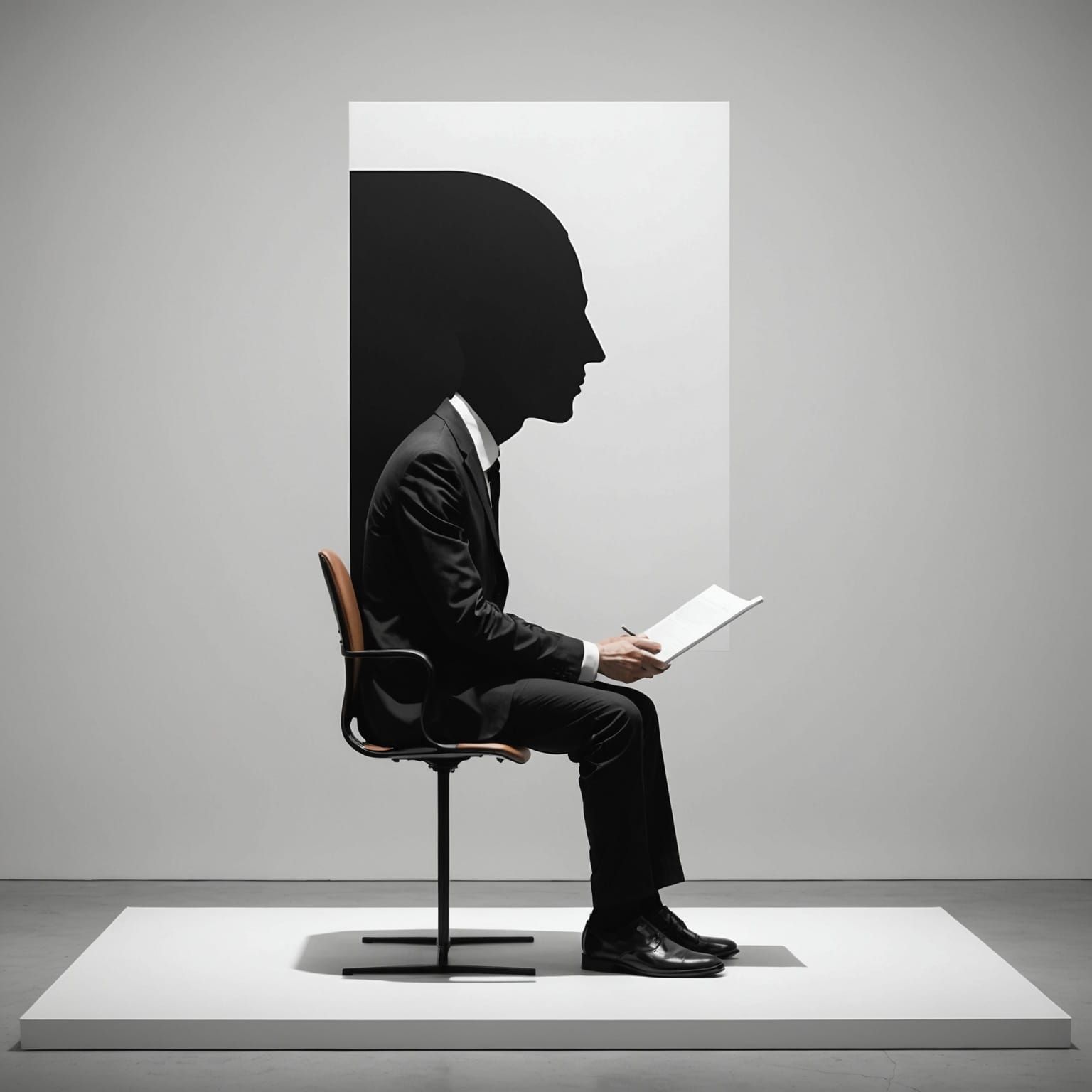 Conceptual Art: Human Absorbed Into Task, Minimalist Style