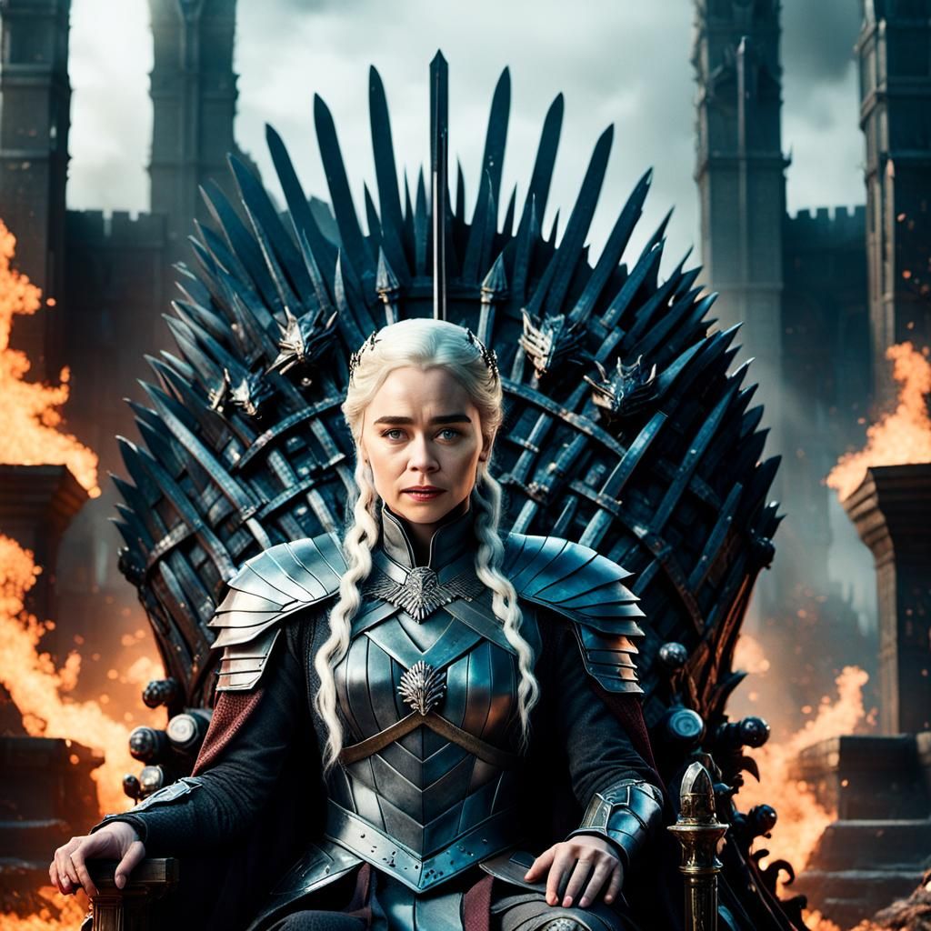Daenerys Targaryen on the Iron Throne