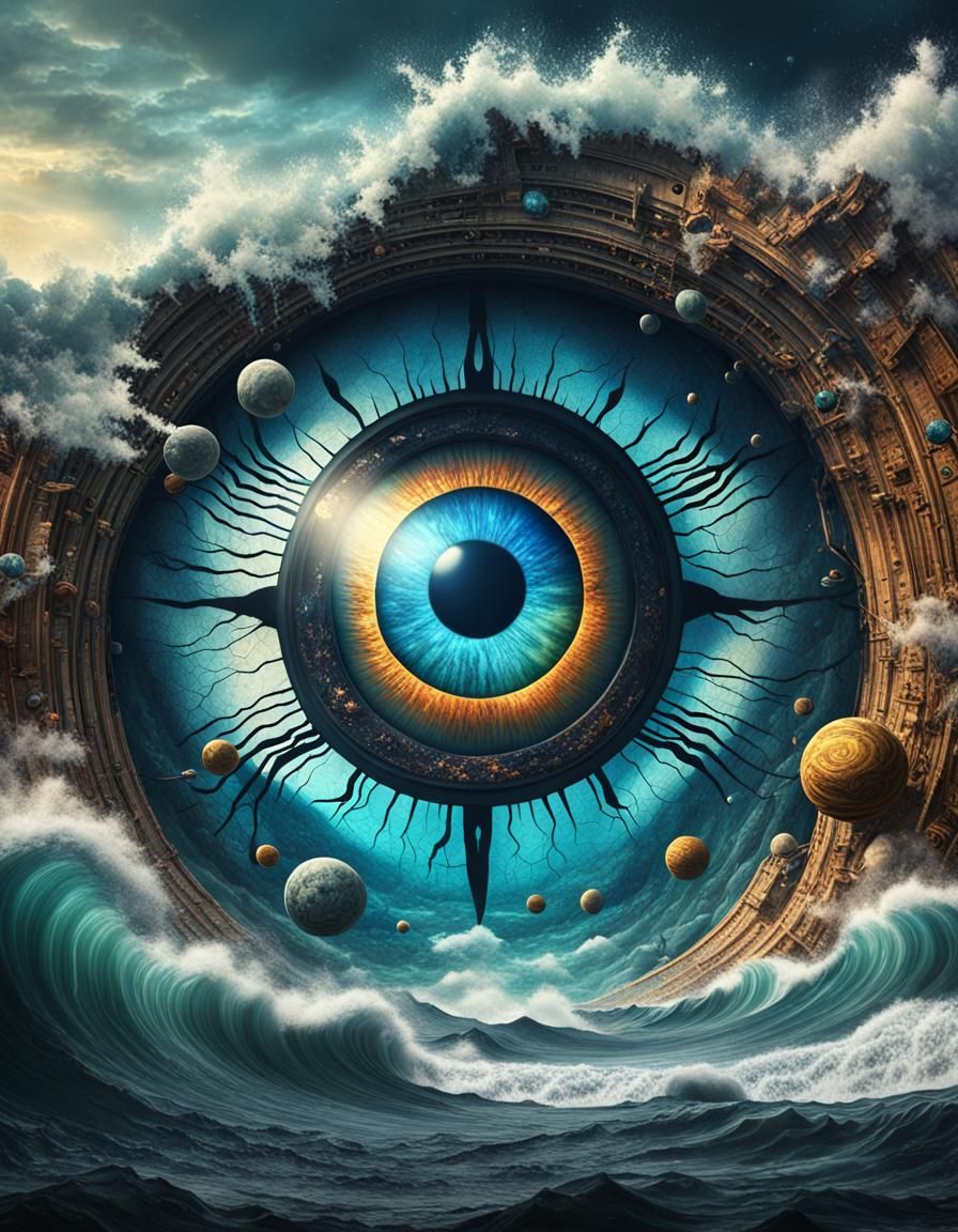 Interplanetary inside of giant eye