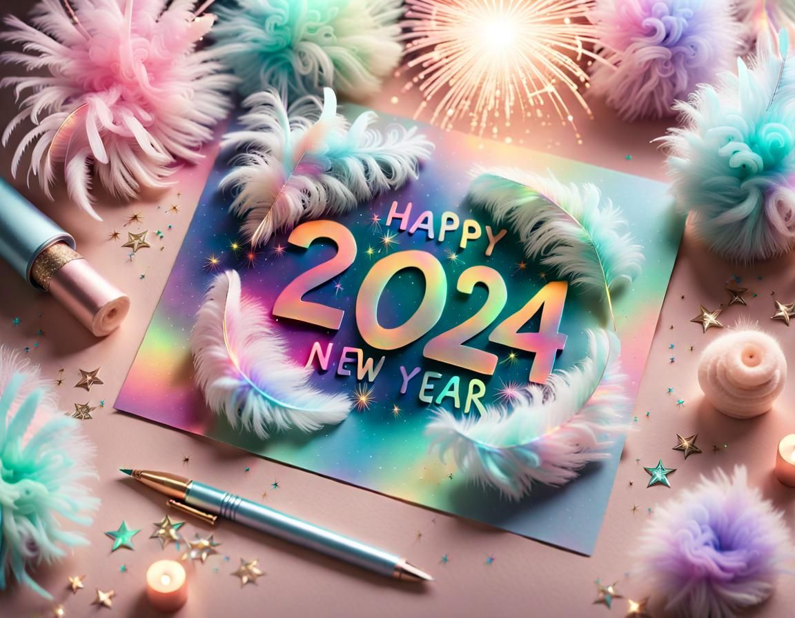 Pastel Color Palette, Happy New Year 2024