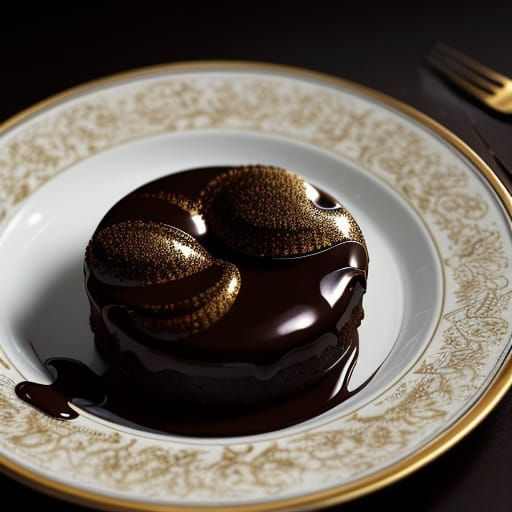 Hyperrealistic Chocolate Sculptures Still Life in HDR