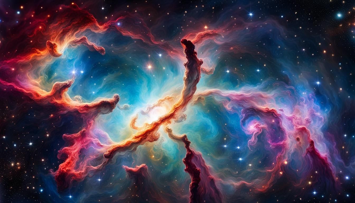 Birth of a Galaxy in a Nebula