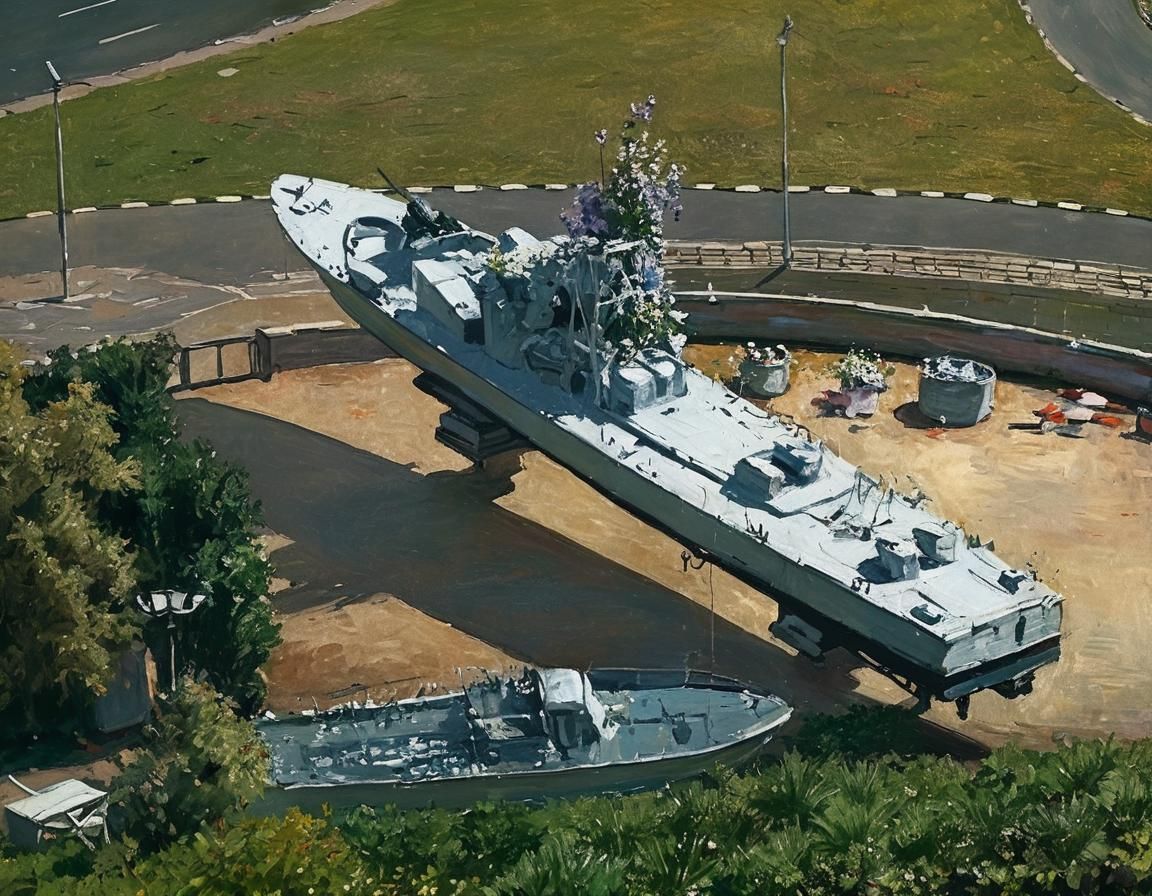 Impressionist Woman in Garden Oil Painting