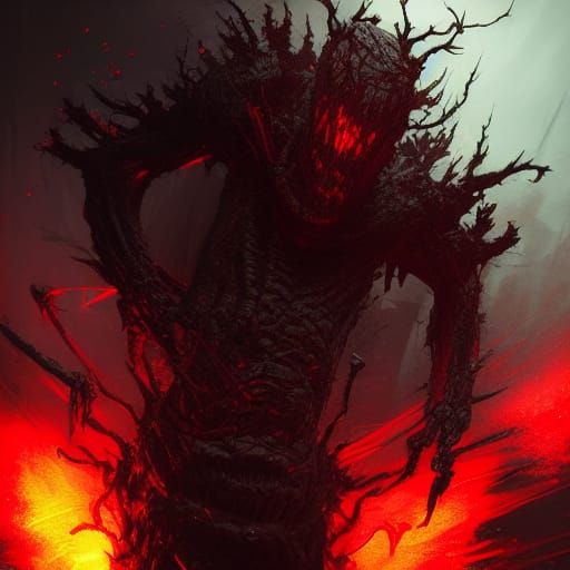 Carnage Monster in Dark Fantasy Style