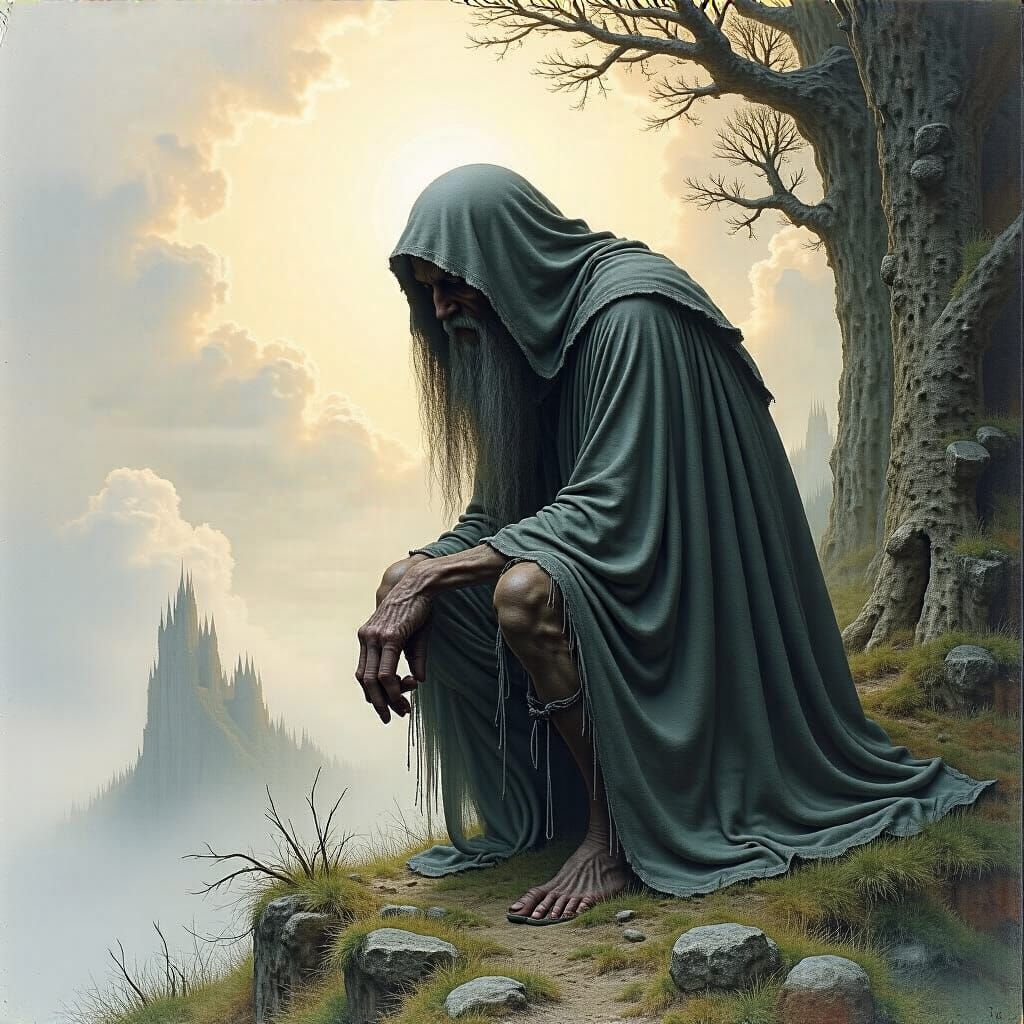 Grimdark Fantasy Landscape by Alan Lee