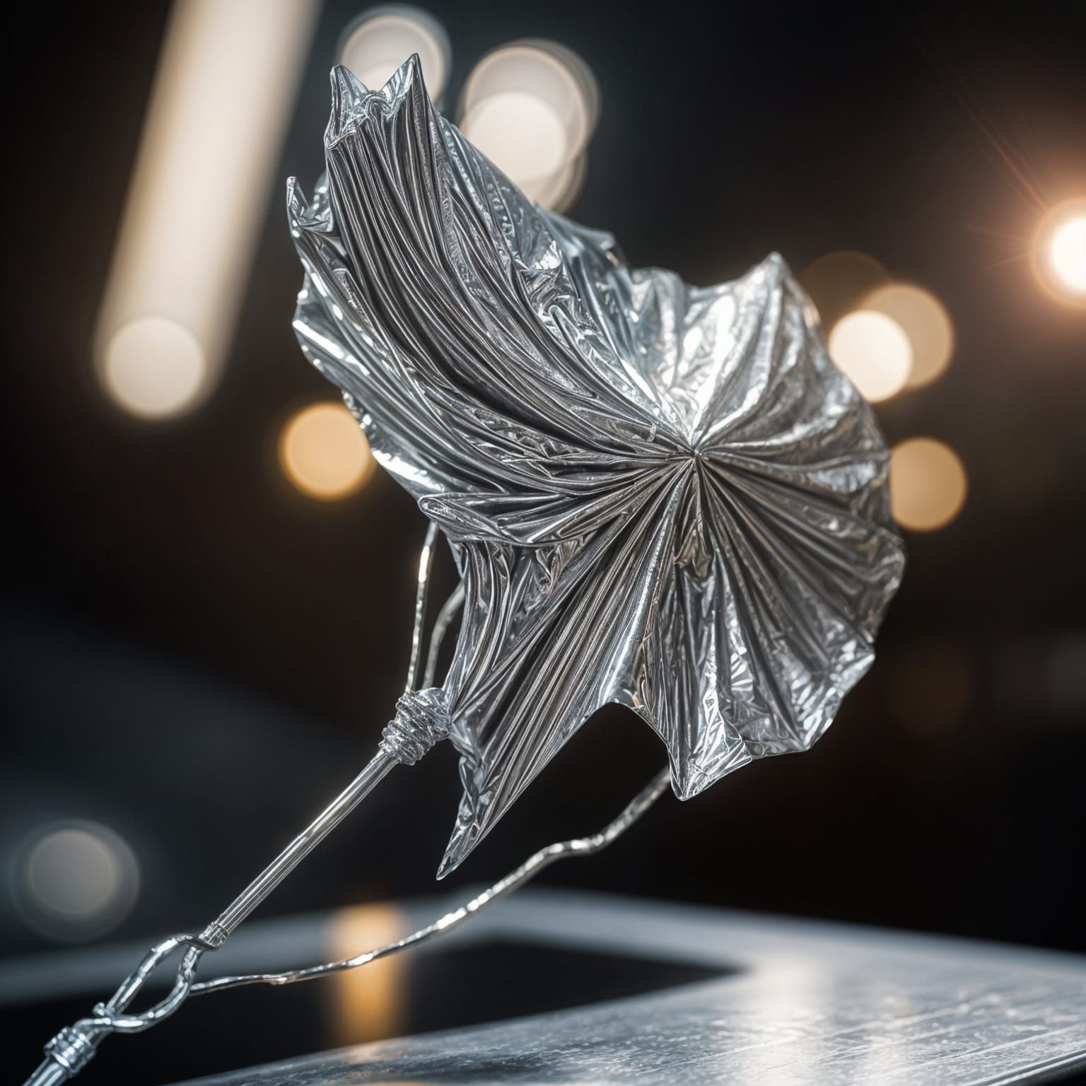 Aluminum Foil Superhero Antenna Close-up