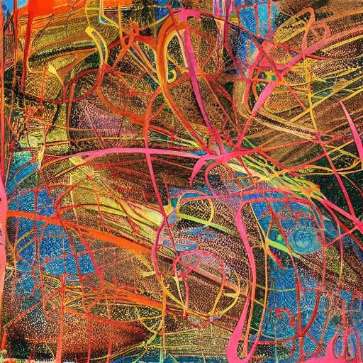 Clumsy Math Genius in Asymmetrical Pop Art