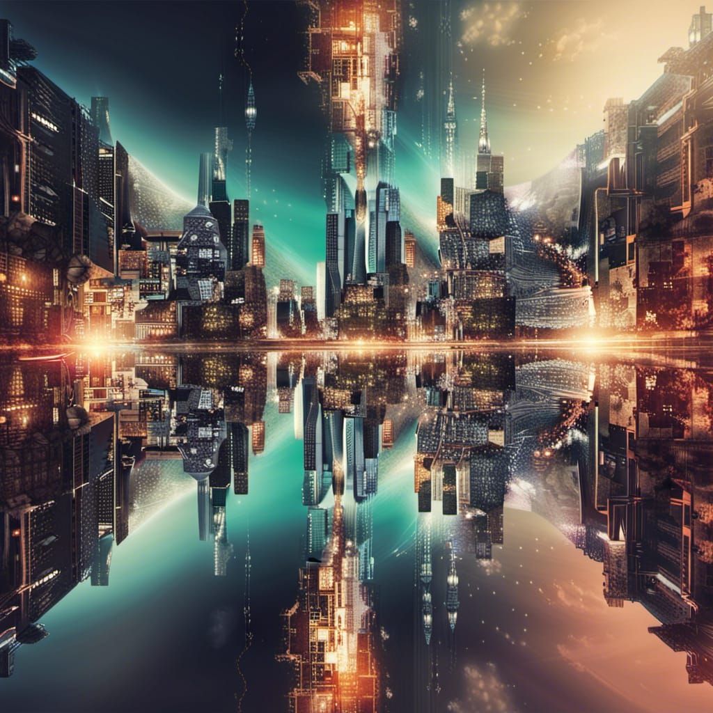 Two Worlds Upside Down: Light and Dark Cities