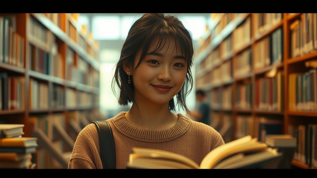 Korean Woman's Chance Encounter in University Library