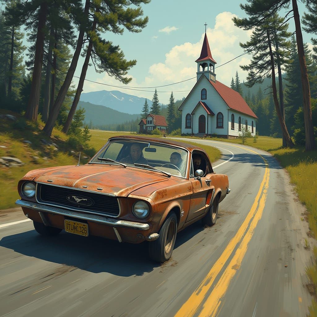 Speeding Driver Passes Cumberland Road Church