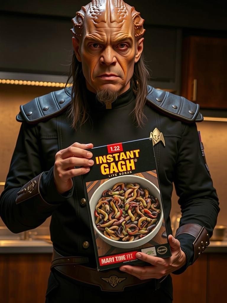 Klingon Chef Presents Instant Gagh