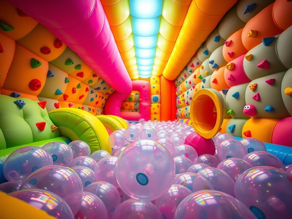 Whimsical Adult Playground in Vibrant Colours