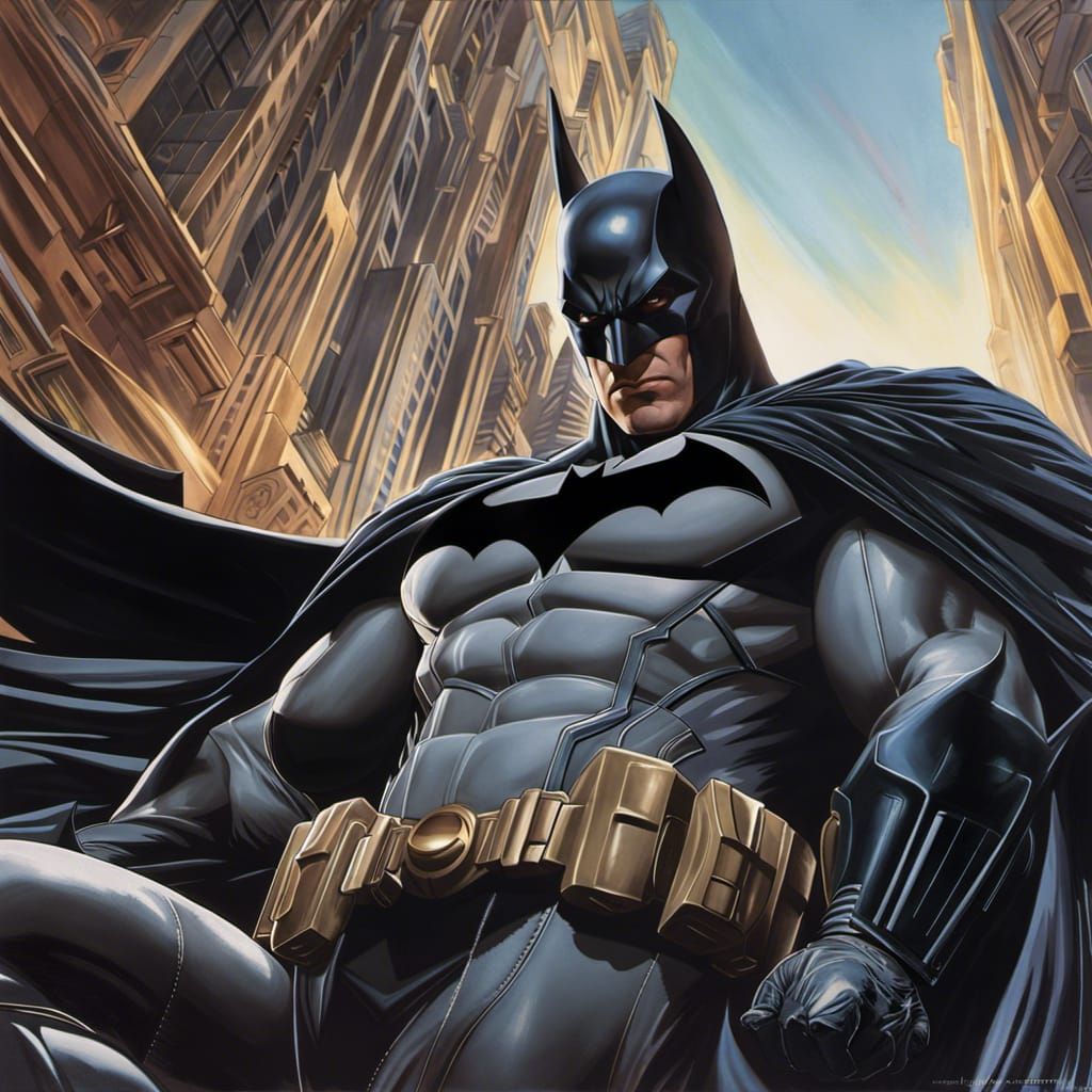 Batman Guardian of Gotham in Hyperrealism