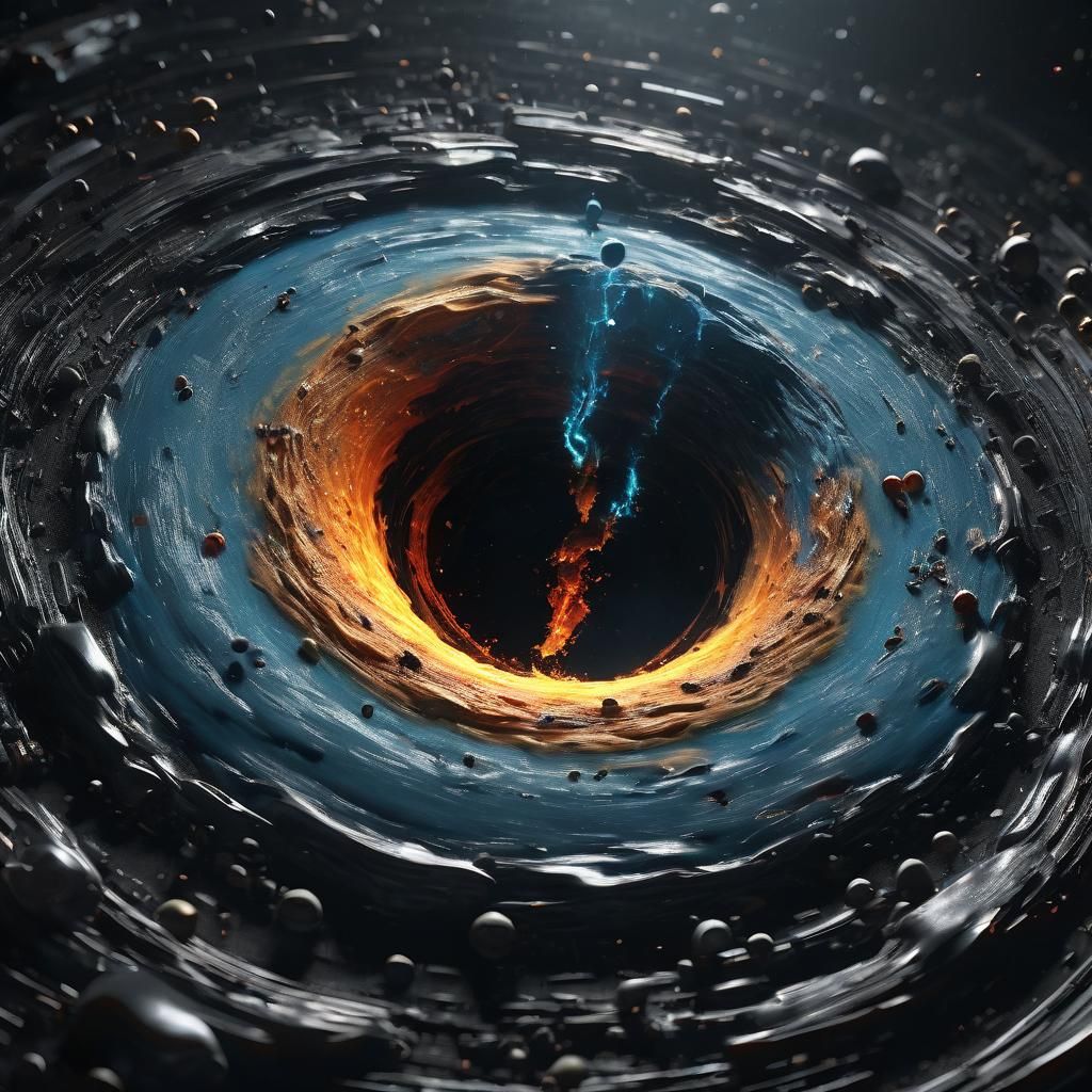 Protons and Neutrons Disintegrate in a Swirling Black Hole