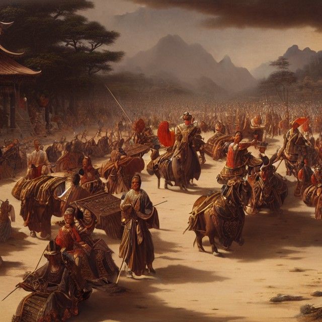 Si-ku-ki Hiuen Tsang Records: Detailed Matte Painting