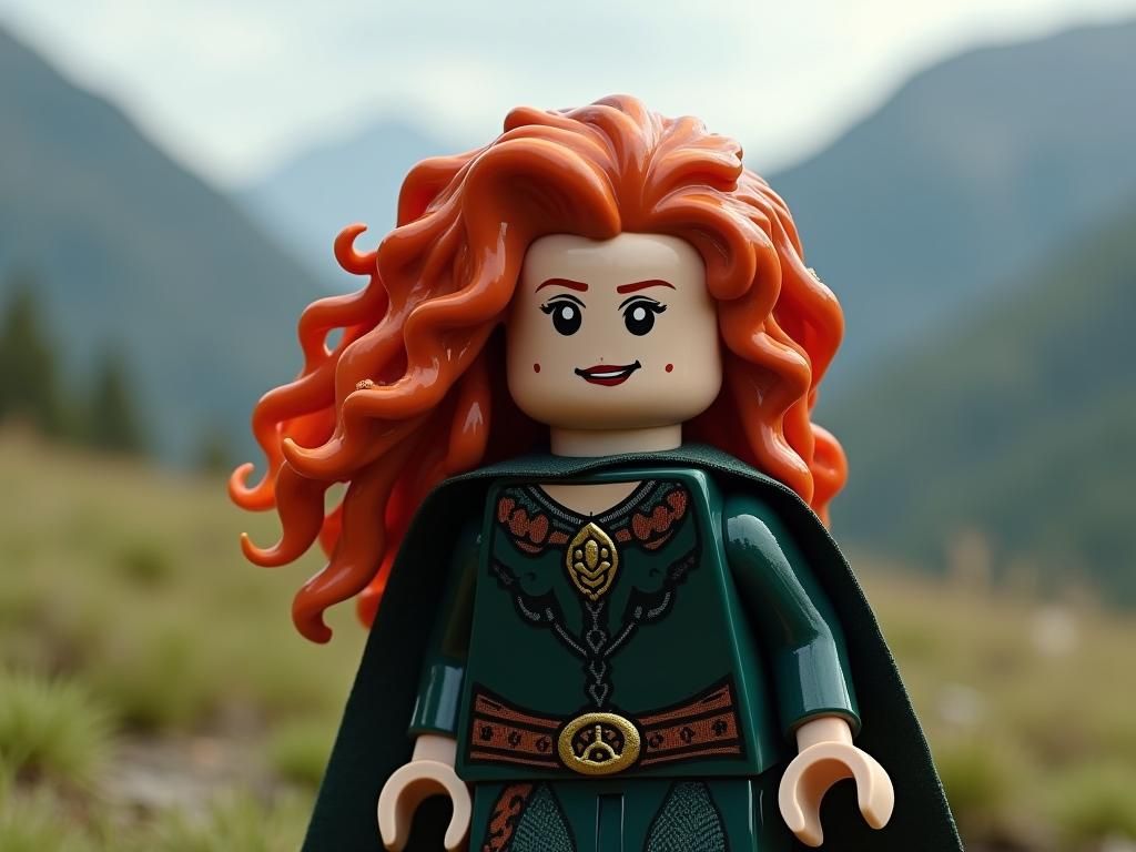 Lego Merida in the Scottish Highlands
