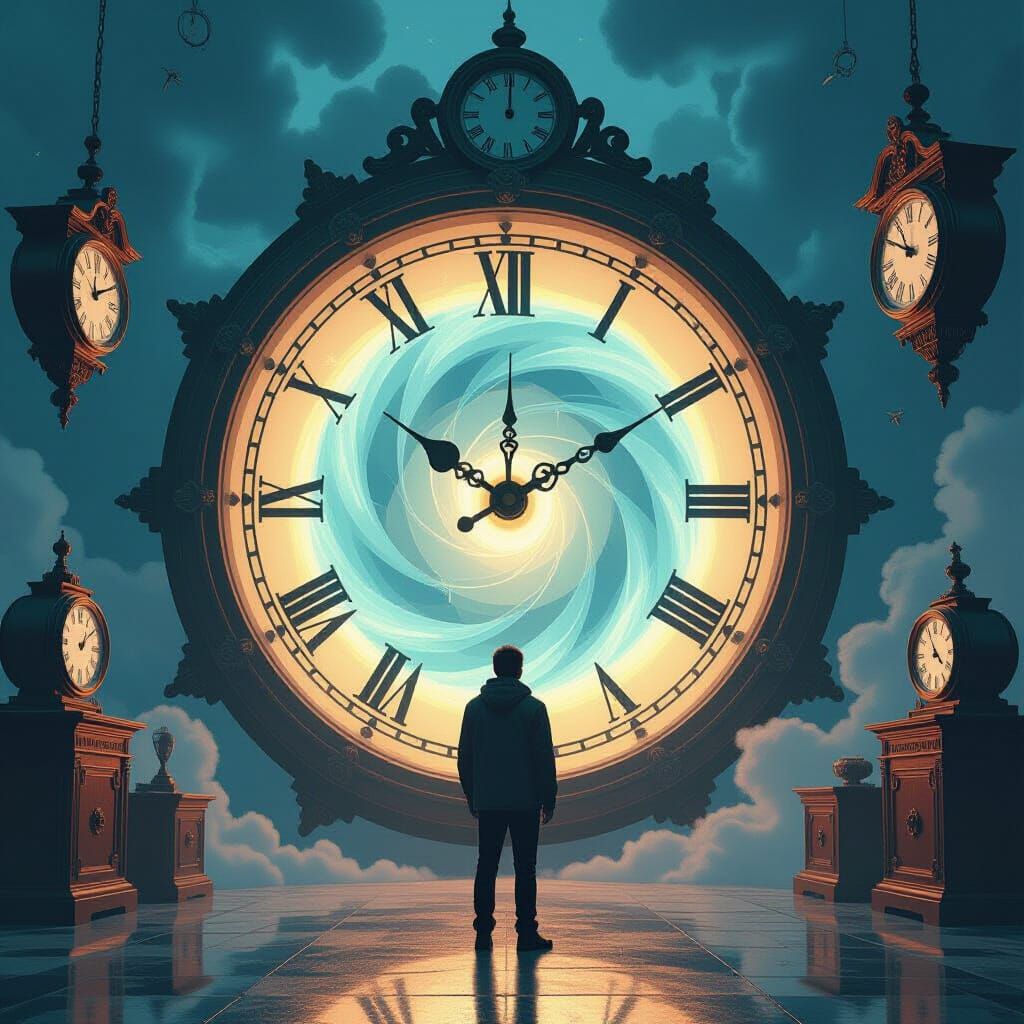 Clock Portal Evokes Retrofuturistic Time Travel