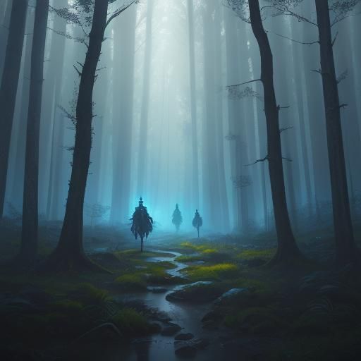 Mystical Hybrid Human Mouse in Fantasy Forest