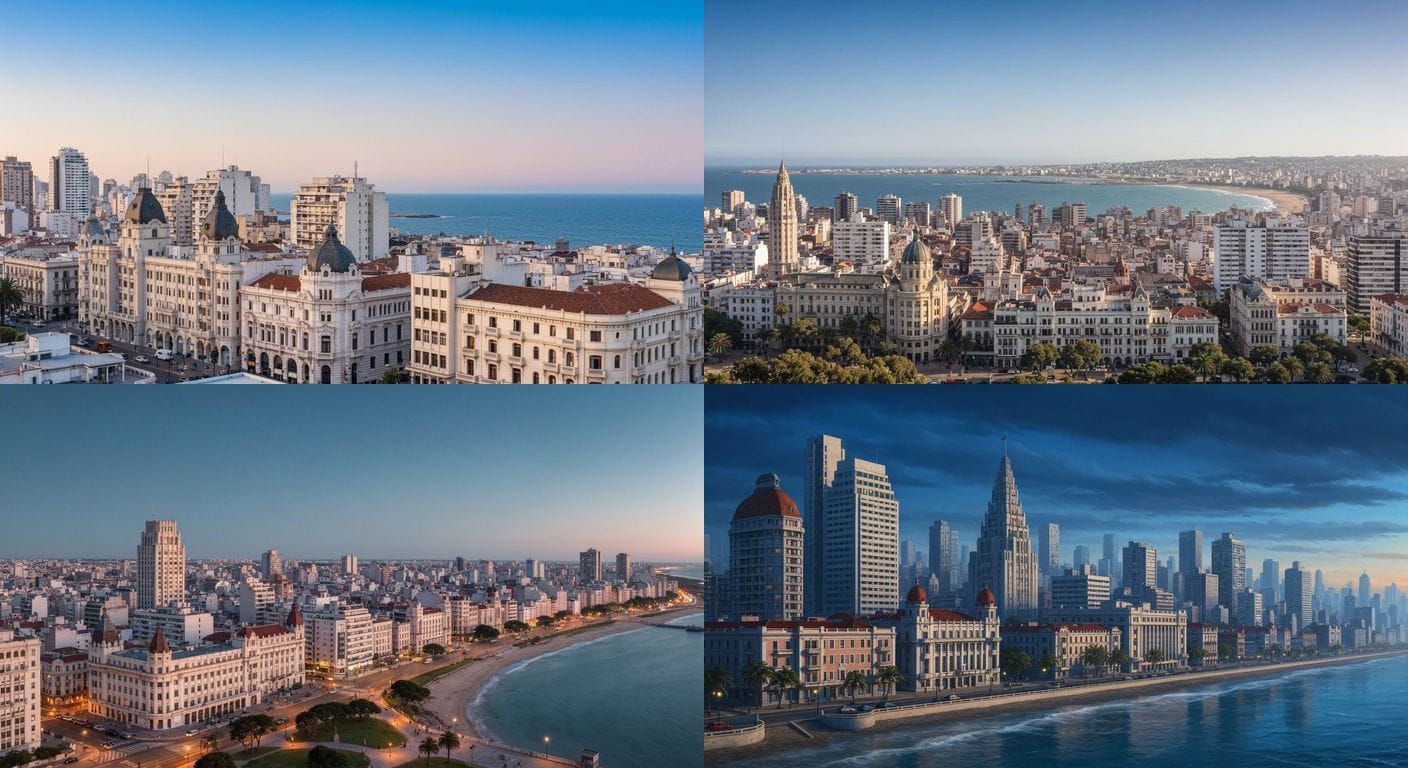 Montevideo Cityscape: Art Deco, Belle Epoque, and Modern Fus...